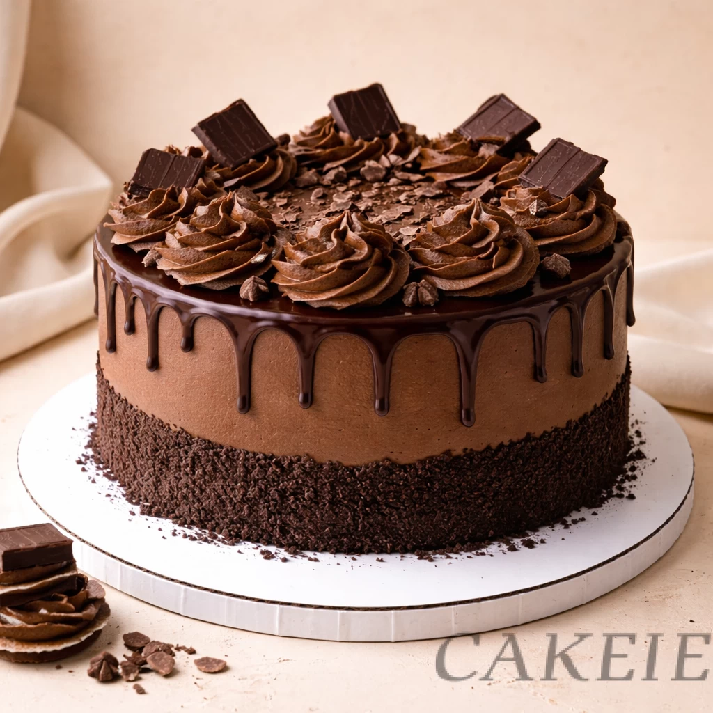 Dark Cocoa Photo Cake